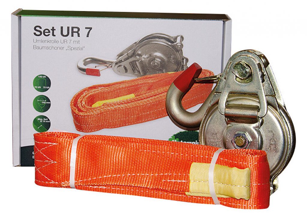 Umlenkrolle UR 7 mit Baumschoner